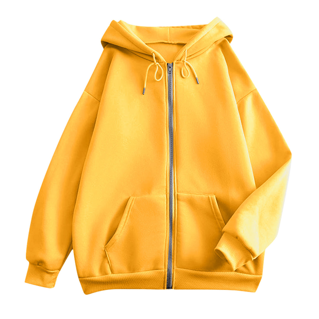 Unisex nan extraweiche oversized Zip-Hoodie mit Kängurutaschen, Kapuze mit Kordelzug und gerippten Bündchen EB