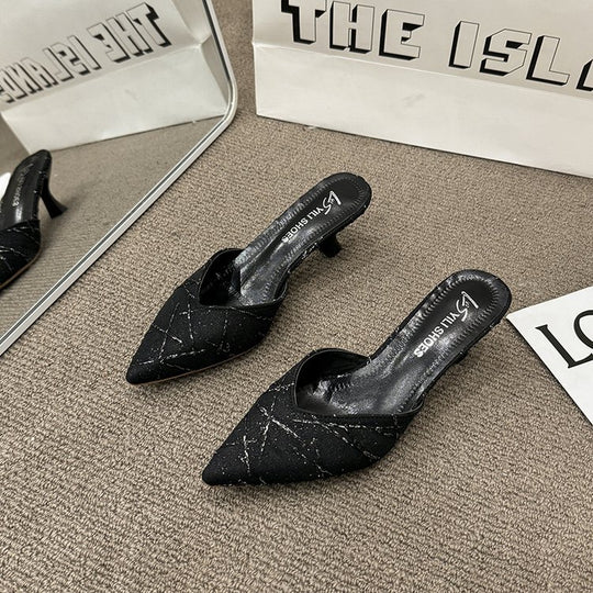 Damen elegante Slingback-Pumps mit schickem spitz zulaufendem Design EB