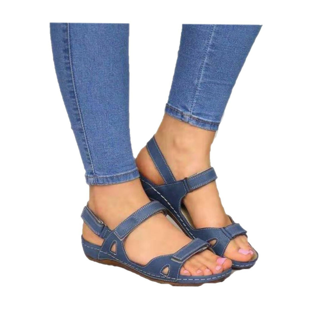 Damen Sportliche Sandalen mit verstellbaren Riemen und ergonomischem Fußbett EB
