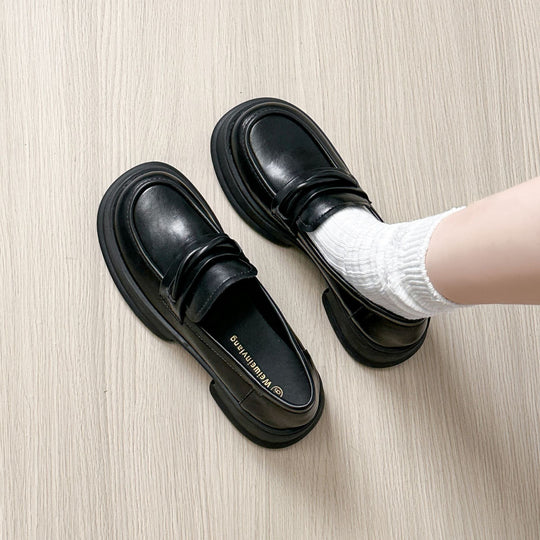 Damen Modische Loafer mit nachhaltiger Plateausohle EB