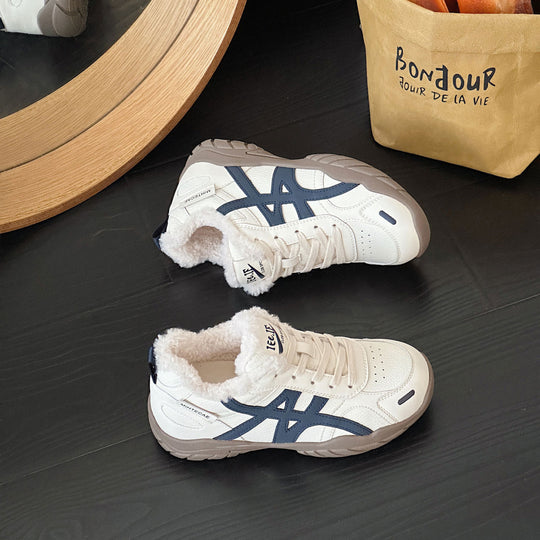 Damen Sportliche Sneakers mit kuscheligem Innenfutter und atmungsaktivem Obermaterial EB