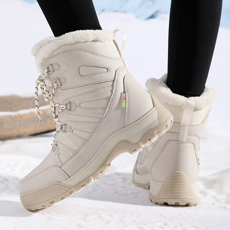 Damen Isolierte Winterstiefel mit rutschfester Sohle und weichem Futter EB