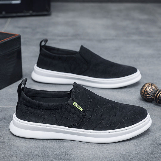 Damen Slip-On Sneakers mit atmungsaktiver Oberflächenstruktur und flexibler Sohle EB