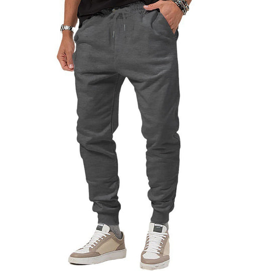 Herren Sportliche Jogginghose mit verstellbarem Kordelzug und elastischen Bündchen EB