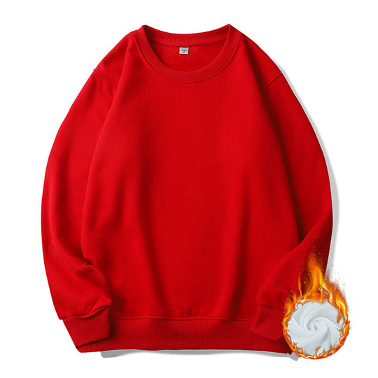 Unisex Thermo-Fleece Sweatshirt mit Rundhals und angerautem Innenfutter EB