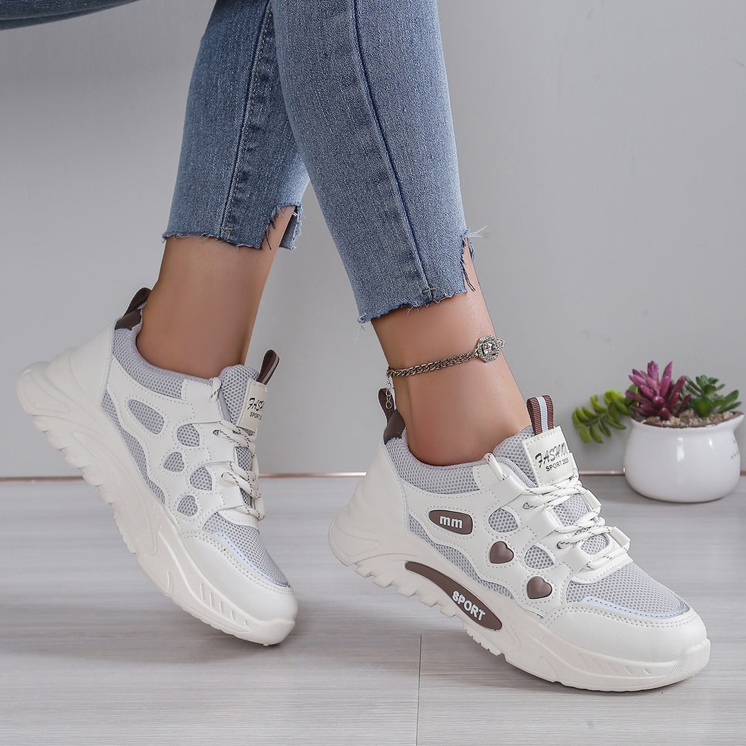 Damen Sportliche Laufschuhe mit atmungsaktiver Mesh-Oberfläche und komfortabler Dämpfung EB