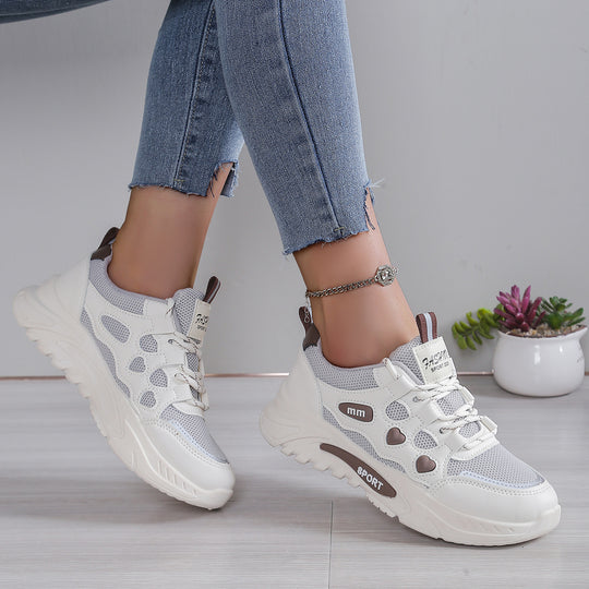 Damen Sportliche Laufschuhe mit atmungsaktiver Mesh-Oberfläche und komfortabler Dämpfung EB