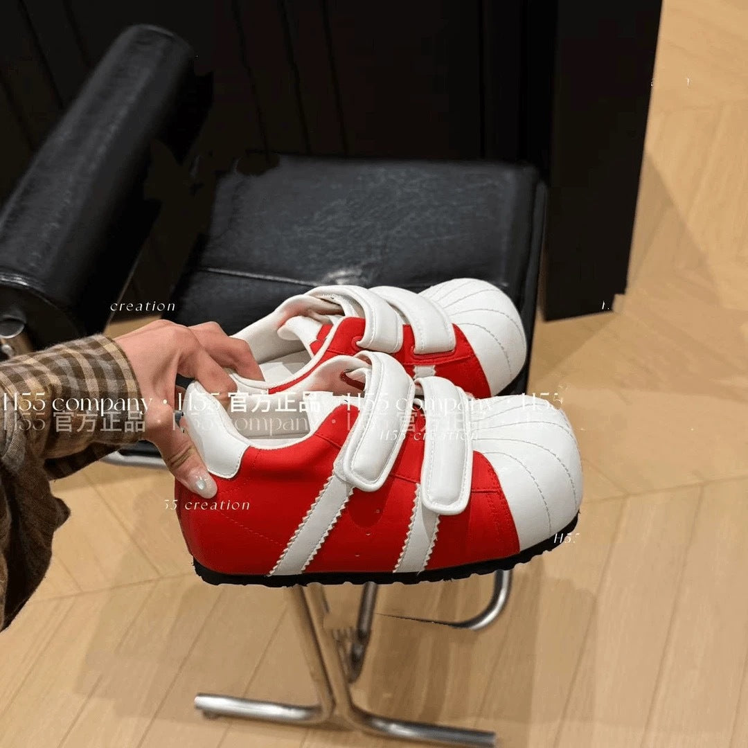 Damen Komfortable Klettverschluss-Sneaker im modernen Design EB