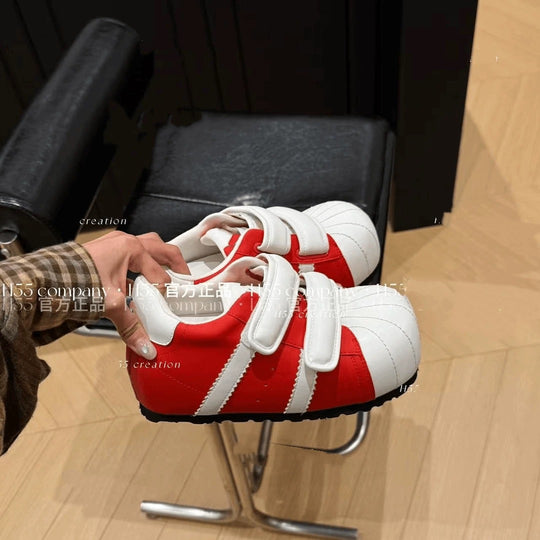Damen Komfortable Klettverschluss-Sneaker im modernen Design EB