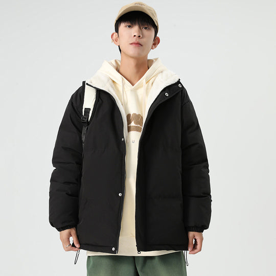 Herren modische Daunenjacke mit Kapuze und Innenfutter EB