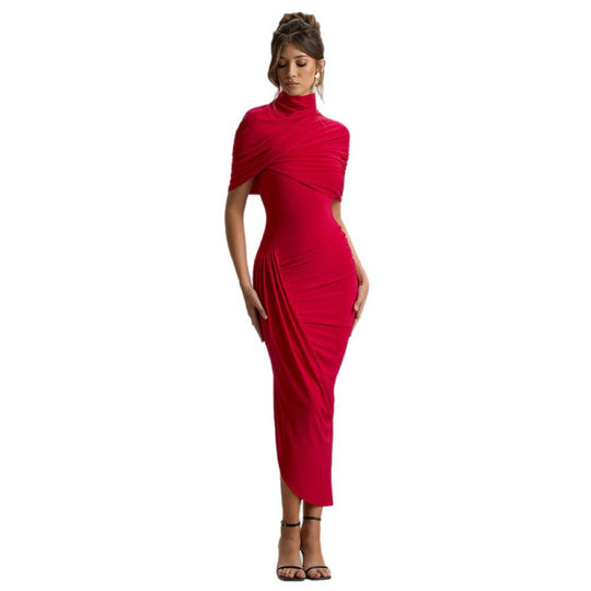 Damen Drapiertes Abendkleid EB