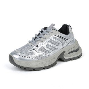 Damen Sportliche Sneakers mit atmungsaktivem Obermaterial und dämpfender Sohle EB