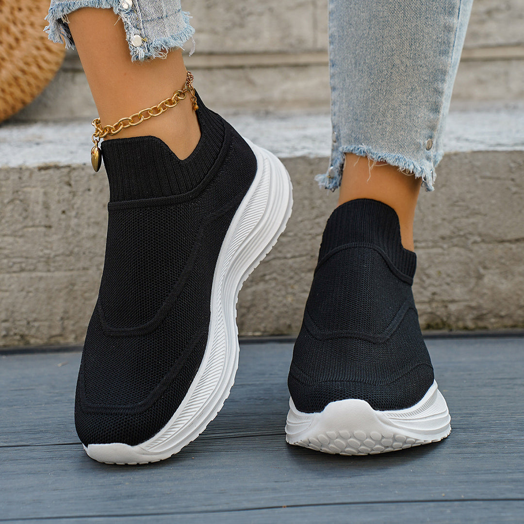 Damen atmungsaktive Slip-On Sneakers EB