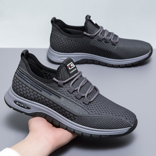 Damen Sportliche Freizeitsneaker mit atmungsaktiver Mesh-Oberfläche und dämpfender Sohle EB