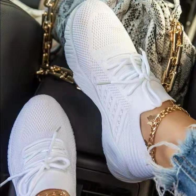 Damen Leichte atmungsaktive Sportsneakers mit flexibler Sohle EB