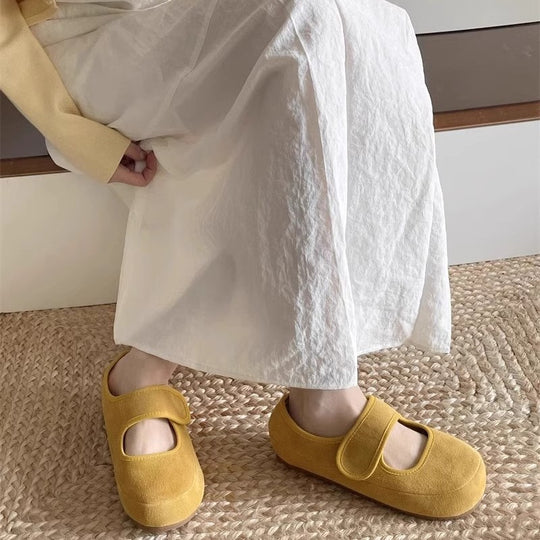 Damen Bequeme Clogs mit Klettverschluss und ergonomischer Sohle EB