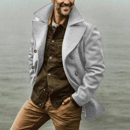 Herren Wollmantel mit Elegantem Schnitt & Peacoat-Design | EB
