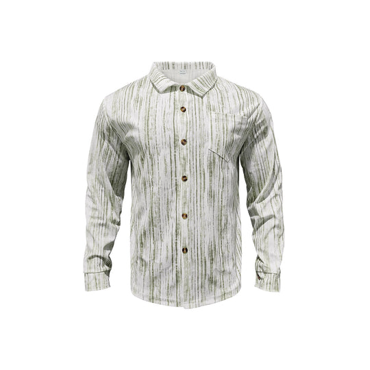 Herren Modische Hemdbluse mit gestreiftem Design EB