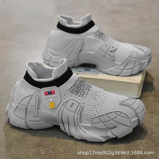 Damen Sportliche Sockensneaker mit flexiblem Strickobermaterial und rutschfester Sohle EB