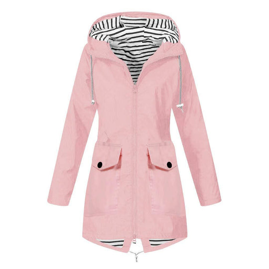 Damen Funktionsjacke mit verstellbarer Kapuze und praktischen Taschen EB