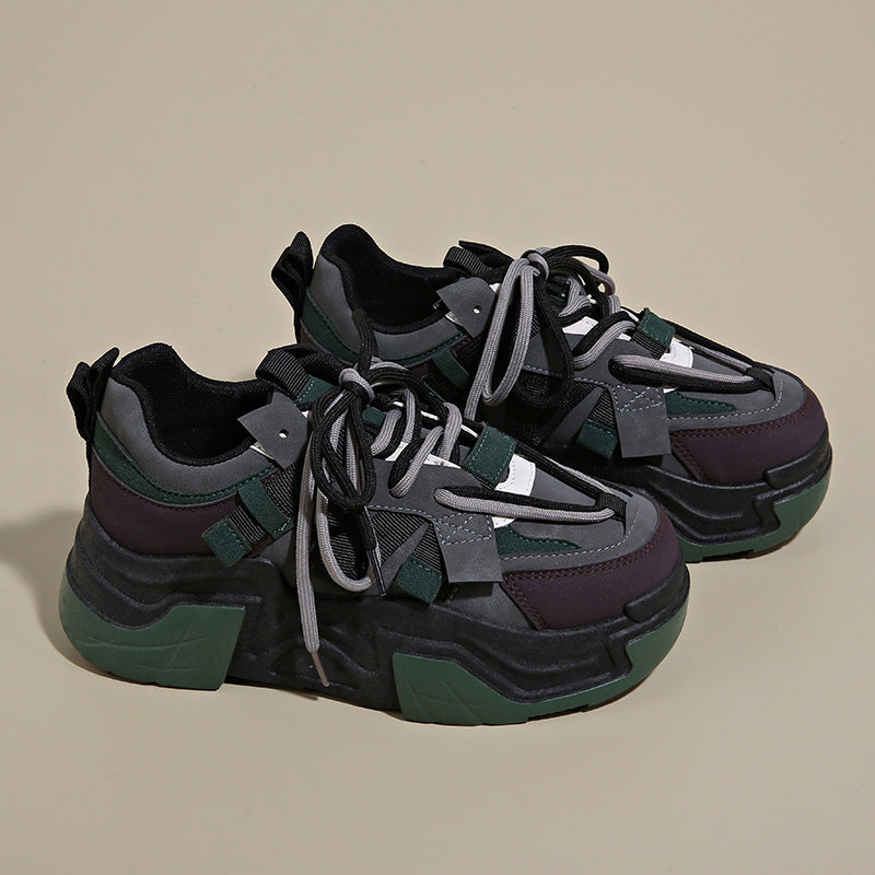 Damen Sportliche Chunky Sneakers mit innovativer Schnürtechnologie EB