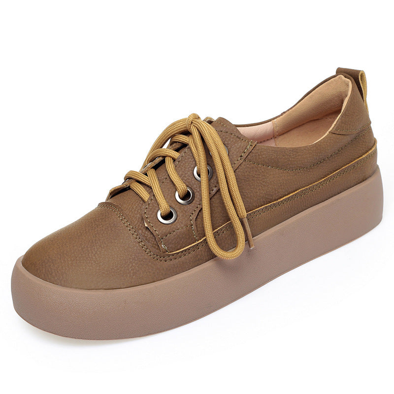 Damen Hochwertige Plateau-Sneaker mit individueller Schnürung und atmungsaktivem Obermaterial EB