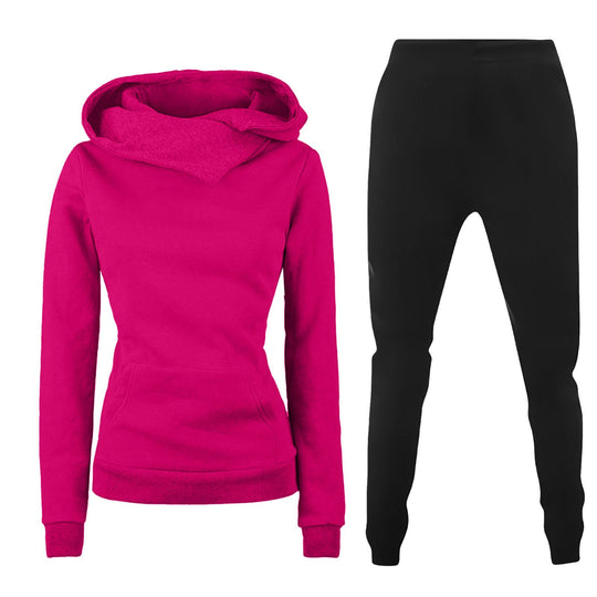 Damen Kapuzenpullover und Sporthose Kombination EB