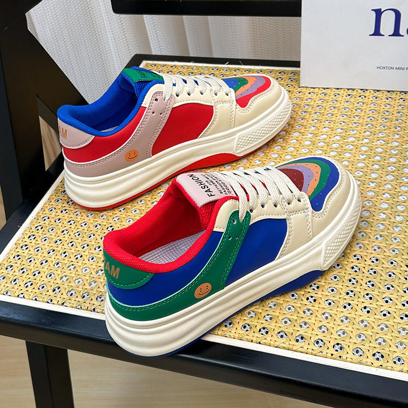 Damen Sportliche Sneakers mit farbenfrohem Design und atmungsaktivem Obermaterial EB