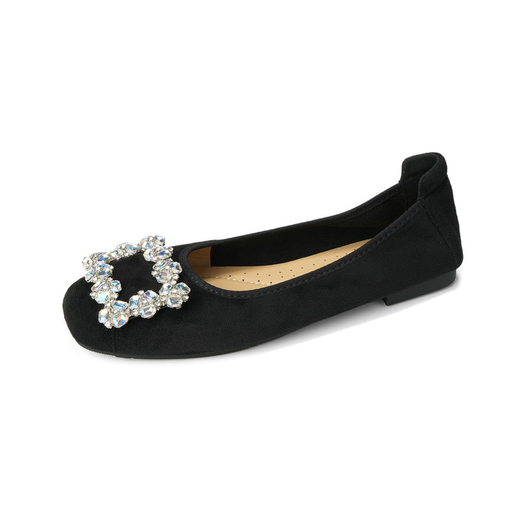 Damen Ballerinas mit funkelnden Applikationen EB
