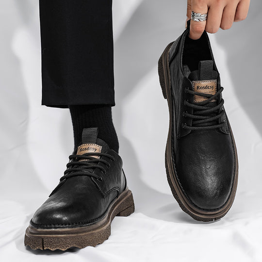 Damen Robuste Schnürschuhe aus hochwertigem Leder mit rutschfester Sohle EB