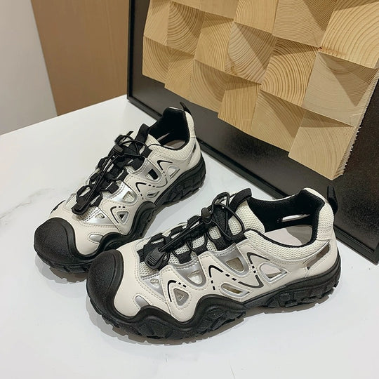 Damen Sportliche Outdoor-Sneaker mit atmungsaktivem Obermaterial und rutschfester Sohle EB