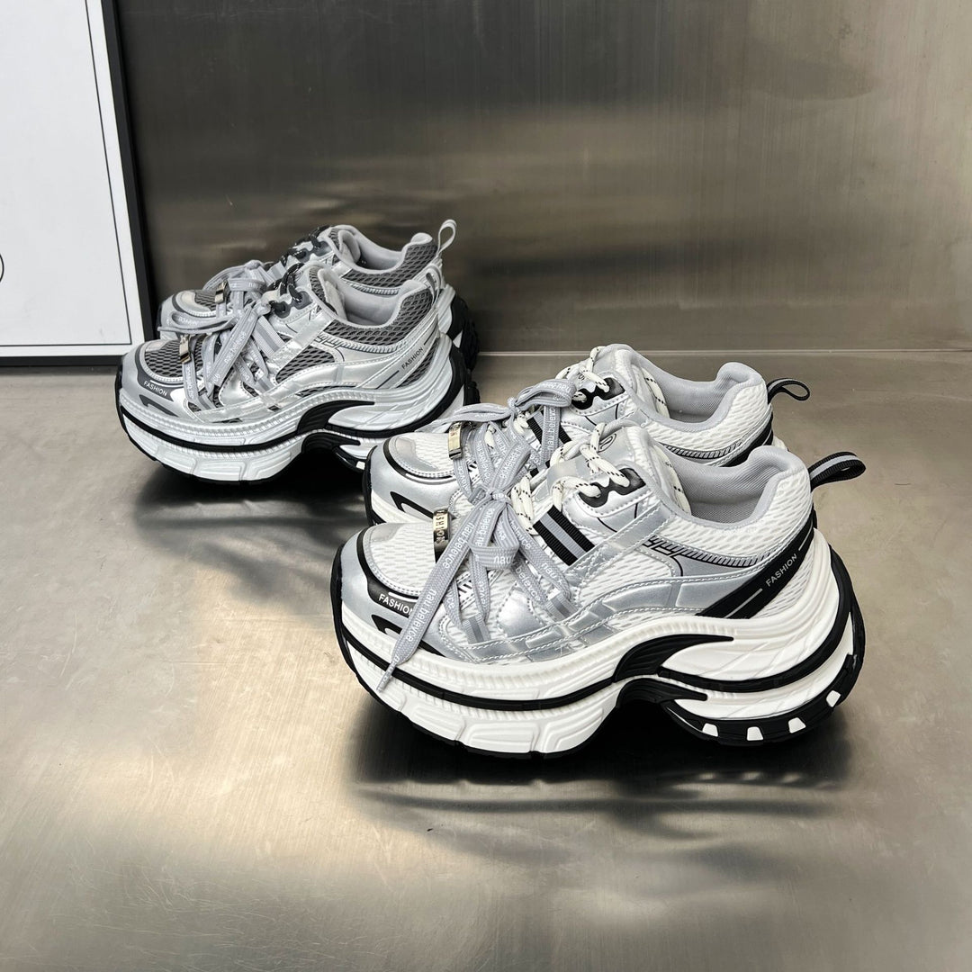Damen Sportliche Chunky Sneakers mit innovativer Dämpfungstechnologie und atmungsaktiver Mesh-Oberfläche EB