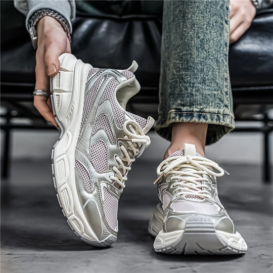 Damen Sportliche Trend-Sneaker mit atmungsaktivem Mesh-Obermaterial und dämpfendem Sohlenprofil EB