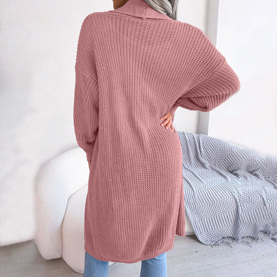 EB | Einfarbige Strickjacke für Elegante Outfits