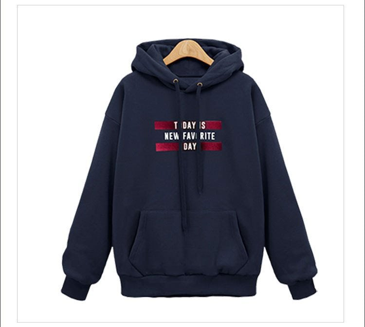 Damen nan lässiger Kapuzenpullover mit Kängurutasche, relaxed Fit und grafischem Statement-Print EB