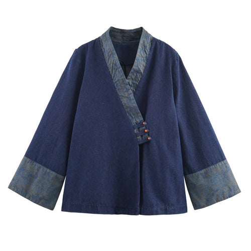 Damen elegante Kombi-Jacke im asiatischen Stil mit Kimono-Details EB