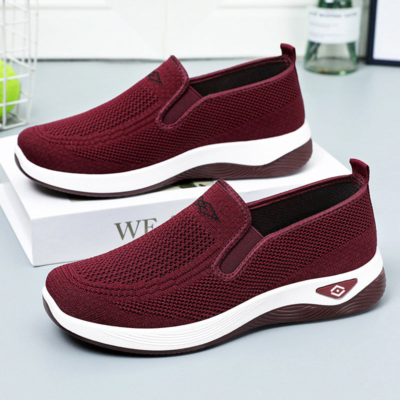 Damen Atmungsaktive Slip-On Sneakers mit rutschfester Sohle EB