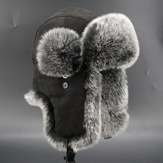 Damen Warme Kunstfellmütze mit Ohrenschutz EB