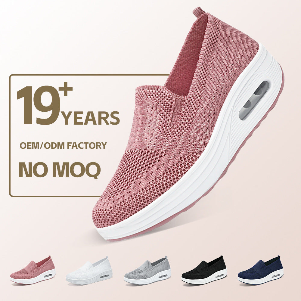 Damen Komfortable und atmungsaktive Slip-On Sneakers EB