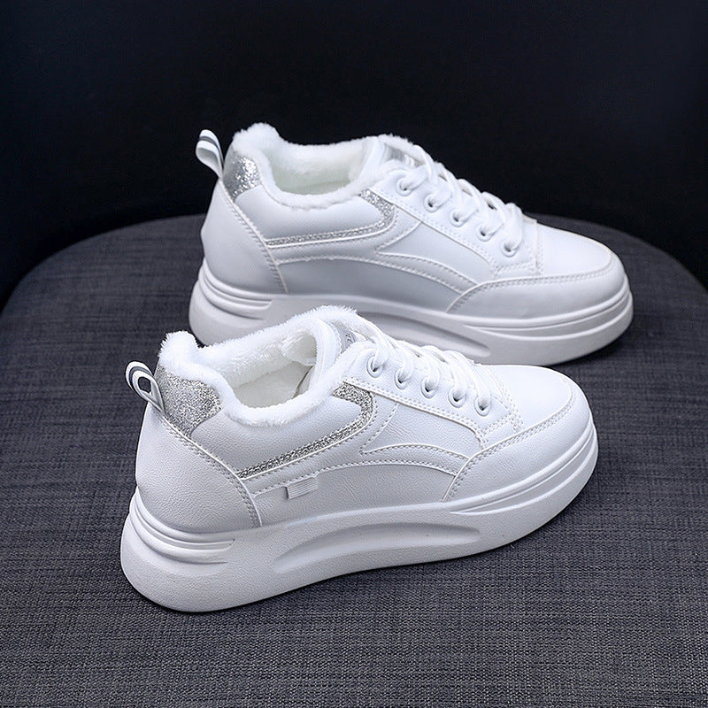 Damen komfortable High-Top Sneakers mit dämpfender Sohle und weichem Innenfutter EB