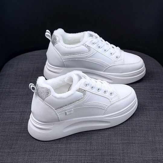Damen komfortable High-Top Sneakers mit dämpfender Sohle und weichem Innenfutter EB