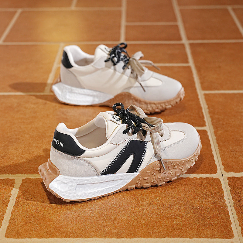 Damen trendige Freizeitsneaker mit rutschfester Sohle und modischem Design EB