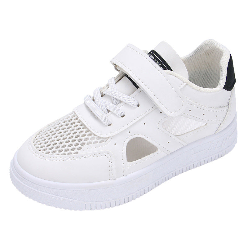 Damen sportliche Sneaker mit praktischem Klettverschluss und atmungsaktiver Mesh-Oberfläche EB