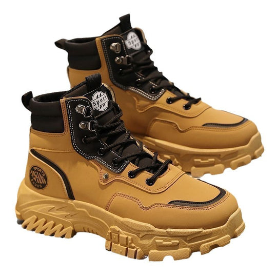 Damen Sportliche Winterboots mit rutschfester Profilsohle und hohem Schaft EB