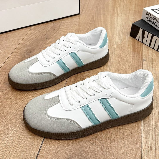 Damen Sportliche Sneakers im Retro-Stil mit strapazierfähigem Obermaterial und rutschfester Sohle EB
