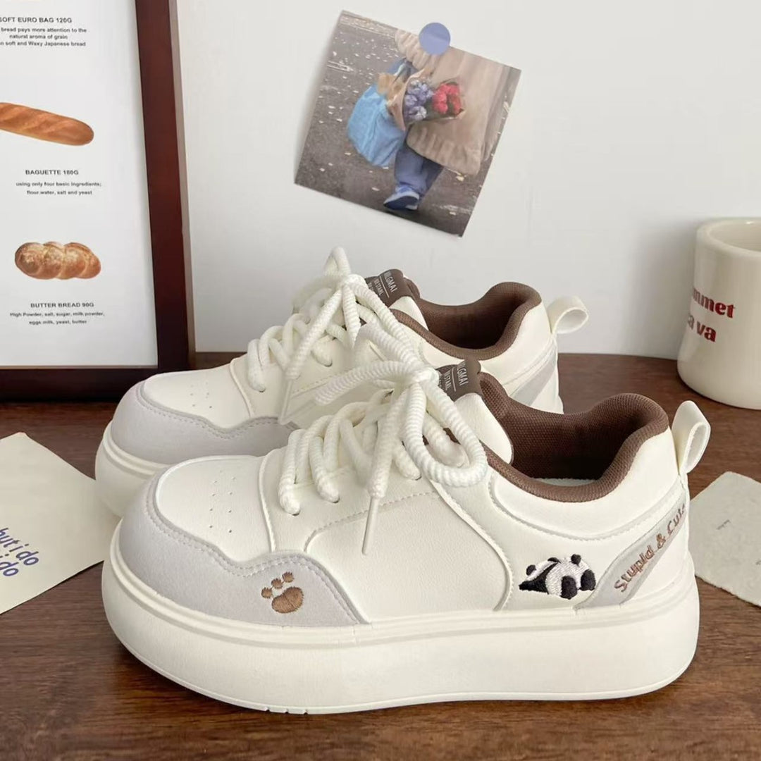 Damen Sneaker mit verspielten Tiermotiven und bequemer Dämpfung EB