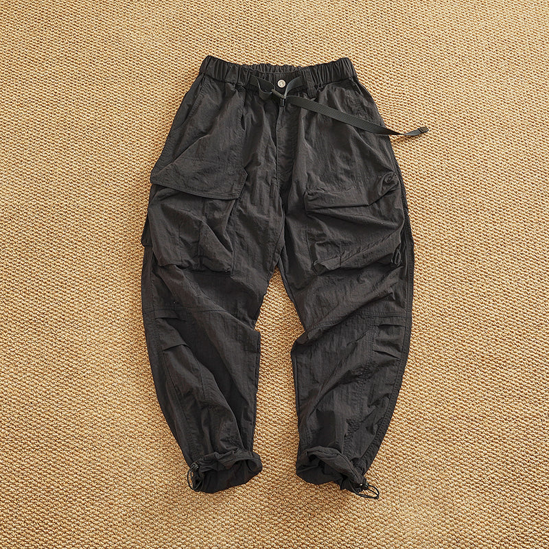 Damen Cargo-Hose mit elastischem Bund und multifunktionalen Taschen EB