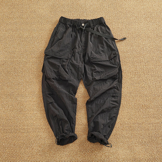 Damen Cargo-Hose mit elastischem Bund und multifunktionalen Taschen EB