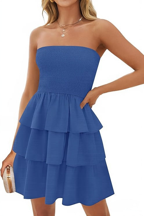 Damen Volantkleid mit hautfreundlichem Material EB