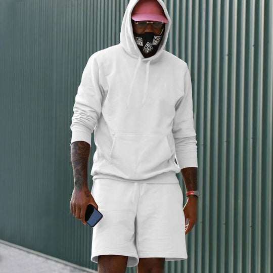 EB Herren Hoodie-Shorts-Set mit Kängurutasche